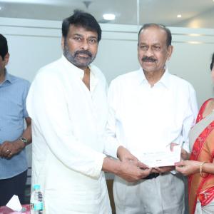 Chiranjeevi Attends Ram Charan Birthday Celebrations at Blood Bank - Event Stills