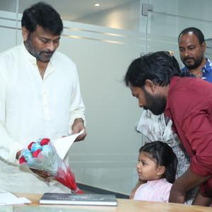 Chiranjeevi Attends Ram Charan Birthday Celebrations at Blood Bank - Event Stills