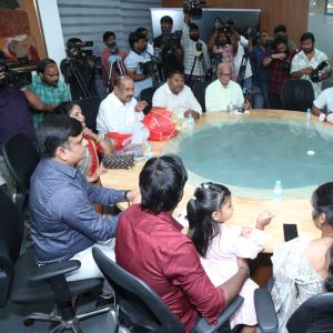 Chiranjeevi Attends Ram Charan Birthday Celebrations at Blood Bank - Event Stills