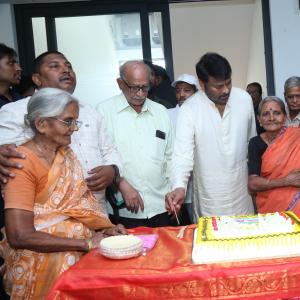 Chiranjeevi Attends Ram Charan Birthday Celebrations at Blood Bank - Event Stills