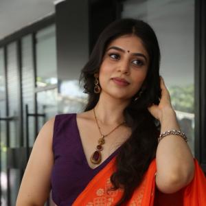 Bandhavi Sridhar in Traditional Outfit with Elegant Jewelry
