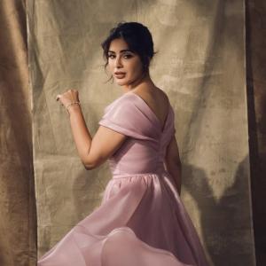 Actress Samyukta Menon in Elegant Pink Gown