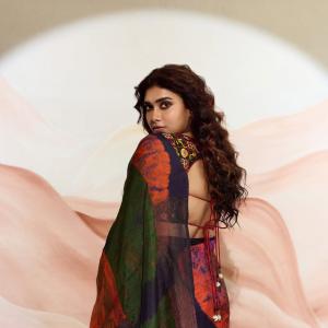 Dushara Vijayan Stuns In Elegant Saree With Flowing Multicolor Pallu