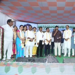 Chiranjeevi at Chitrapuri Colony MIG Houses Opening