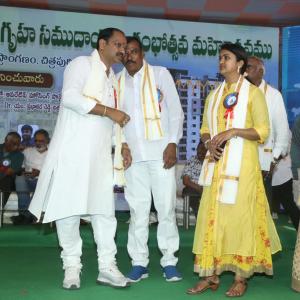 Chiranjeevi at Chitrapuri Colony MIG Houses Opening