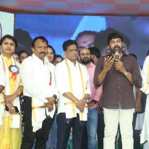 Chiranjeevi at Chitrapuri Colony MIG Houses Opening