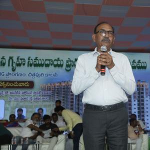 Chiranjeevi at Chitrapuri Colony MIG Houses Opening