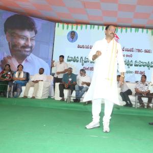 Chiranjeevi at Chitrapuri Colony MIG Houses Opening