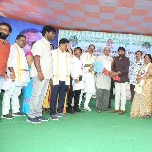 Chiranjeevi at Chitrapuri Colony MIG Houses Opening