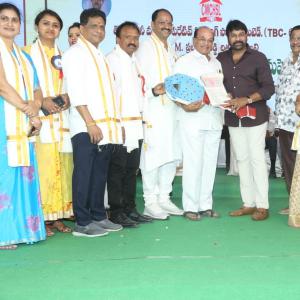 Chiranjeevi at Chitrapuri Colony MIG Houses Opening