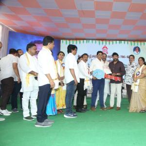 Chiranjeevi at Chitrapuri Colony MIG Houses Opening