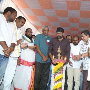 Chiranjeevi at Chitrapuri Colony MIG Houses Opening