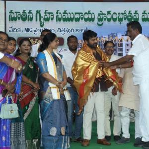 Chiranjeevi at Chitrapuri Colony MIG Houses Opening