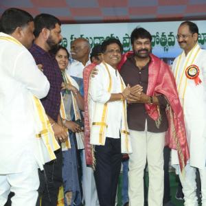 Chiranjeevi at Chitrapuri Colony MIG Houses Opening
