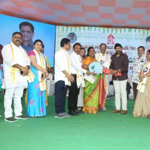 Chiranjeevi at Chitrapuri Colony MIG Houses Opening