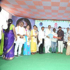 Chiranjeevi at Chitrapuri Colony MIG Houses Opening