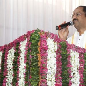 Chiranjeevi at Chitrapuri Colony MIG Houses Opening