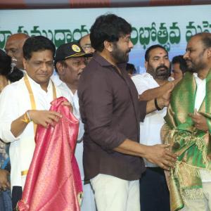 Chiranjeevi at Chitrapuri Colony MIG Houses Opening