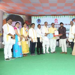 Chiranjeevi at Chitrapuri Colony MIG Houses Opening