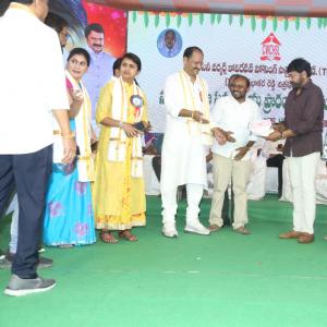 Chiranjeevi at Chitrapuri Colony MIG Houses Opening