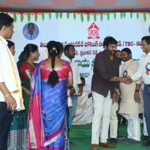 Chiranjeevi at Chitrapuri Colony MIG Houses Opening