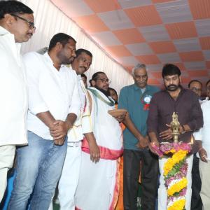 Chiranjeevi at Chitrapuri Colony MIG Houses Opening