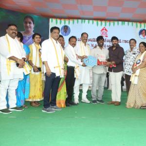 Chiranjeevi at Chitrapuri Colony MIG Houses Opening