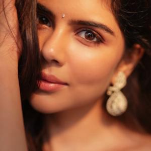 Kalyani Priyadarshan Stuns in Elegant Light Blue Lehenga Look