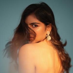Kalyani Priyadarshan Stuns in Elegant Light Blue Lehenga Look