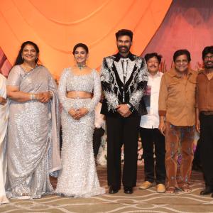 Bellamkonda Sai Sreenivas and Kavya Reddy Grand Wedding Reception in Hyderabad