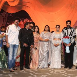 Bellamkonda Sai Sreenivas and Kavya Reddy Grand Wedding Reception in Hyderabad