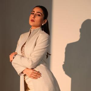Actress Sara Ali Khan in Chic Pearl Necklace Ensemble