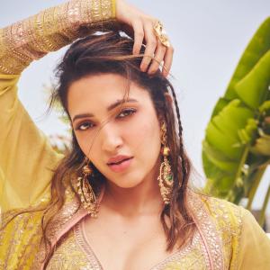 Neha Shetty Yellow Ethnic Fusion Outfit Look 2026