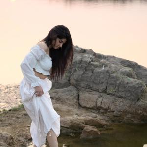 Pragya Nagra Elegant Off-Shoulder White Look Photoshoot