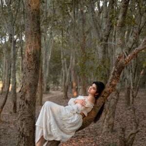 Pragya Nagra Elegant Off-Shoulder White Look Photoshoot