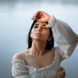 Pragya Nagra Elegant Off-Shoulder White Look Photoshoot