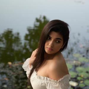Pragya Nagra Elegant Off-Shoulder White Look Photoshoot