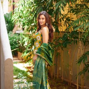 Actress Tripti Dimri Shines in Floral Ethnic Look