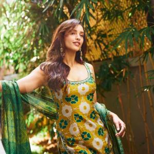 Actress Tripti Dimri Shines in Floral Ethnic Look