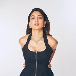 Mrunal Thakur Stylish Black Outfit Photoshoot 2026