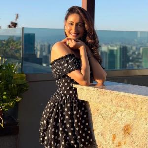 Pragya Jaiswal Outdoor Photoshoot in Polka Dot Dress 2026