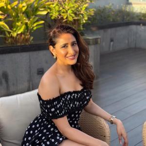 Pragya Jaiswal Outdoor Photoshoot in Polka Dot Dress 2026