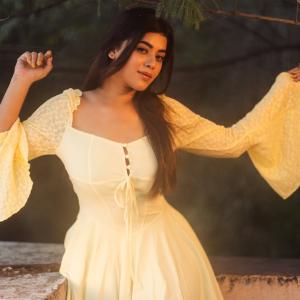 Yamini Bhaskar in Elegant Yellow Dress