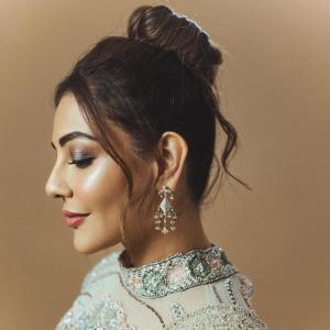Kajal Aggarwal Stuns in Embellished Traditional Indian Saree