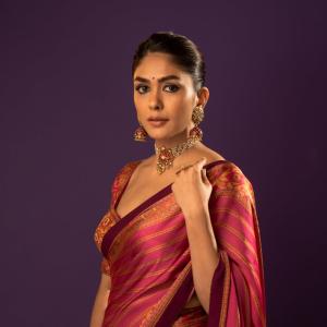 Mrunal Thakur in Traditional Saree