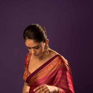 Mrunal Thakur in Traditional Saree