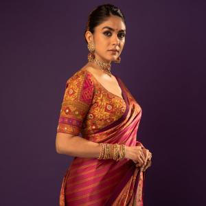 Mrunal Thakur in Traditional Saree