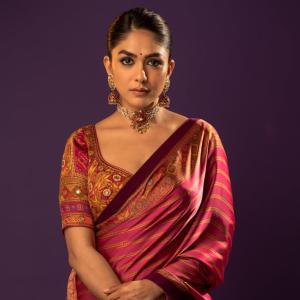 Mrunal Thakur in Traditional Saree