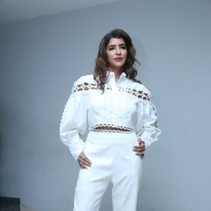 Actress Lakshmi Prasanna Elegant All-White Fashion Portrait