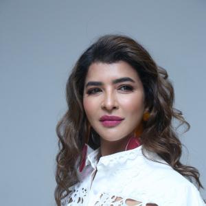 Actress Lakshmi Prasanna Elegant All-White Fashion Portrait